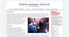 Desktop Screenshot of district38-aa.org